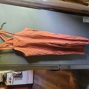 Mexicali Blues burnt orange overalls size small